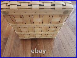 Longaberger 2001 Chess/Checkerboard Combo Basket solid Pewter Chess set Father's