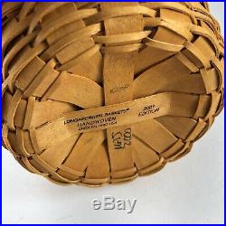 Longaberger 2001 EASTER Super Set 2 Baskets 2 Liner Protector Tie On & Egg Plate