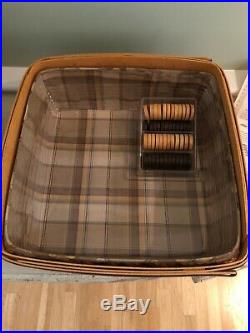 Longaberger 2001 Father's Day Checkerboard Basket Set