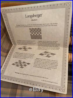 Longaberger 2001 Father's Day Checkerboard Basket Set