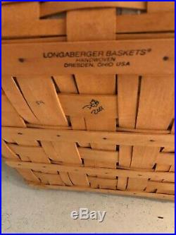 Longaberger 2001 Father's Day Checkerboard Basket Set