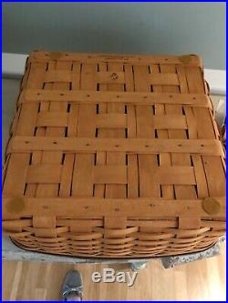 Longaberger 2001 Father's Day Checkerboard Basket Set