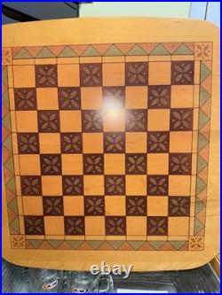 Longaberger 2001 Father's Day Checkerboard Game Basket+Liner+Insert+BONUSES