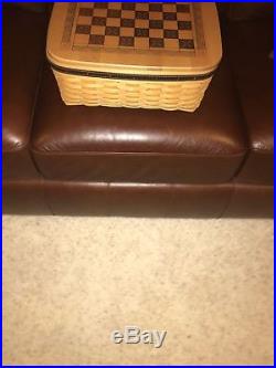 Longaberger 2001 Fathers Day Basket Large Checker Set Combo w Lid To Checkers
