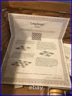 Longaberger 2001 Fathers Day Checkerboard Basket Set