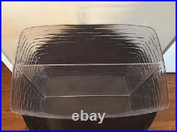 Longaberger 2001 Newspaper Basket Set With Wrought Iron Stand