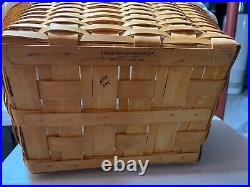 Longaberger 2001 Oval Laundry Basket Set 2001 BEAUTIFUL BASKET SET
