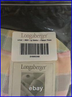 Longaberger 2001 Whitewashed Easter Basket Combo New