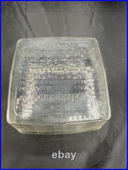 Longaberger 2002-2003 J W Miniature Cake Basket Riser Cake Liner Protector