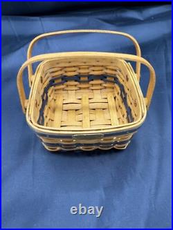 Longaberger 2002-2003 J W Miniature Cake Basket Riser Cake Liner Protector
