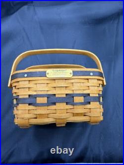 Longaberger 2002-2003 J W Miniature Cake Basket Riser Cake Liner Protector