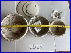 Longaberger 2002, 3 Serving Solutions Nesting Basket Bowl Set 11, 9 + 7 Sets