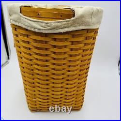 Longaberger 2002 Baby Laundry Hamper Basket Tall Vintage 16H Rare Wicker