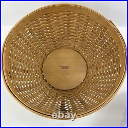 Longaberger 2002 Bowl Basket Set Of 3 Bowls 13 11 9 Serving Bowls with Lids