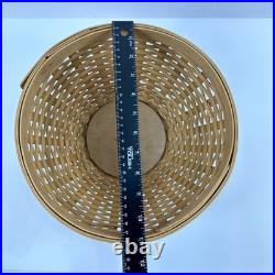 Longaberger 2002 Bowl Basket Set Of 3 Bowls 13 11 9 Serving Bowls with Lids