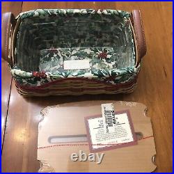 Longaberger 2002 Christmas Traditions Basket Set- New