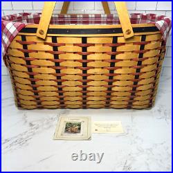 Longaberger 2002 Hostess All American Block Party Patriotic Basket Protect/Liner Longaberger 2002 Hostess All American Block Party Patriotic Basket Protect/Liner