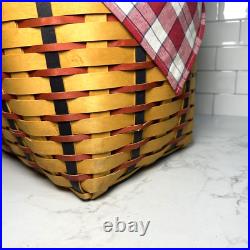 Longaberger 2002 Hostess All American Block Party Patriotic Basket Protect/Liner Longaberger 2002 Hostess All American Block Party Patriotic Basket Protect/Liner