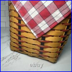 Longaberger 2002 Hostess All American Block Party Patriotic Basket Protect/Liner Longaberger 2002 Hostess All American Block Party Patriotic Basket Protect/Liner