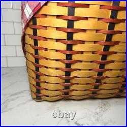 Longaberger 2002 Hostess All American Block Party Patriotic Basket Protect/Liner Longaberger 2002 Hostess All American Block Party Patriotic Basket Protect/Liner