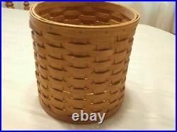 Longaberger 2003 Canister Baskets with Lids Set of 4 with Lidded Inserts up