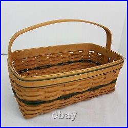 Longaberger 2003 Director Award Basket Green/Warm Brown Splint LIMITED NEW RARE