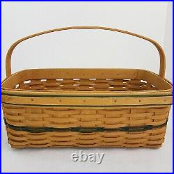 Longaberger 2003 Director Award Basket Green/Warm Brown Splint LIMITED NEW RARE