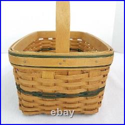 Longaberger 2003 Director Award Basket Green/Warm Brown Splint LIMITED NEW RARE