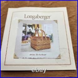 Longaberger 2003 Hostess Two Pie Basket SetLinerProt. SOLD 30 DAYS ONLYNOS