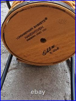 Longaberger 2003 JW Miniature Collection Umbrella Basket & 2 Umbrellas