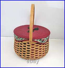 Longaberger 2003 Joyful Chorus Basket Set 6 Piece with Lid Cover Protectors Liner