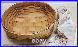 Longaberger 2003 Large 12 Catch-All Basket with Spring Floral Fabric Liner