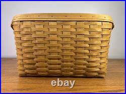Longaberger 2003 Large Desktop Basket+Protector+Dividers OFFICE ORGANIZE FILE