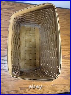 Longaberger 2003 Large Desktop Basket+Protector+Dividers OFFICE ORGANIZE FILE