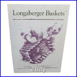 Longaberger 2003 Magazine Newspaper Classic Basket Custom Lid 2 Handles #12106