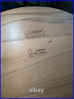 Longaberger 2004 Crafting Basket Set Blue Ribbon Collection with Liner/Insert Etc