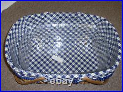 Longaberger 2004 Hostess Only Blue Ribbon Crafting Basket Set. SEE CONDITION