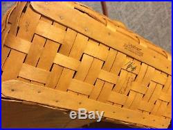 Longaberger 2004 Large Boardwalk Basket Set, Sunny Day Stripe Liner