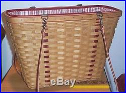 Longaberger 2004 Mother's Day WEEKEND TOTE Basket SET