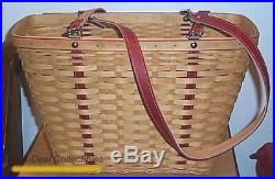 Longaberger 2004 Mother's Day WEEKEND TOTE Basket SET