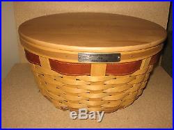 Longaberger 2004 National Sales Award Basket Set with lid Very RARE Incentive