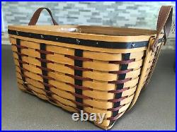 Longaberger 2004 PROUDLY AMERICAN WASH DAY Patriotic Basket w Protector Longaberger 2004 PROUDLY AMERICAN WASH DAY Patriotic Basket w Protector