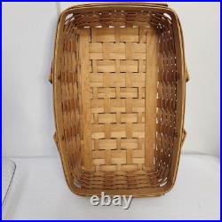 Longaberger 2004 Proudly American Medium Gathering Basket+Protector AMERICANA US