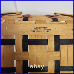 Longaberger 2004 Proudly American Medium Gathering Basket+Protector AMERICANA US
