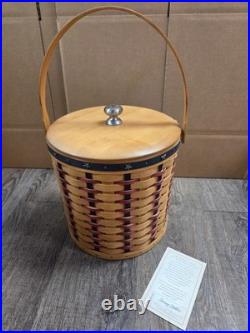 Longaberger 2004 Proudly American Serving Solutions Basket Lidded Ice Bucket
