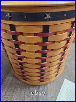 Longaberger 2004 Proudly American Serving Solutions Basket Lidded Ice Bucket