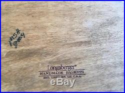 Longaberger 2004 Set of 4 Canisters Woodcraft Lids & lidded Protectors 16 pcs