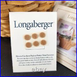 Longaberger 2004 Stained Bonnet Easter Basket Set 18th Ed. Sold Feb 2004 only