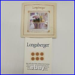 Longaberger 2004 White Washed Easter Basket Set18th Edition Sold Feb 2004 only