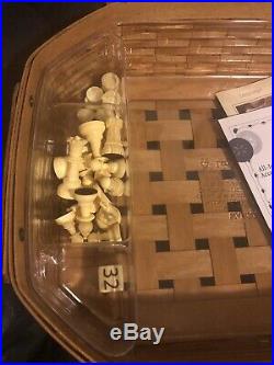 Longaberger 2005 ALL-IN-ONE GAME BASKET ACCESSORY SET
